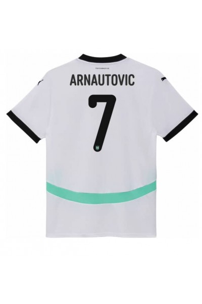 Oostenrijk Marko Arnautovic #7 Voetbaltruitje Uit tenue EK 2024 Korte Mouw Oostenrijk Marko Arnautovic #7 Voetbaltruitje Uit tenue EK 2024 Korte Mouw